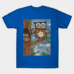 Mom and Baby Hoot Owl T-Shirt